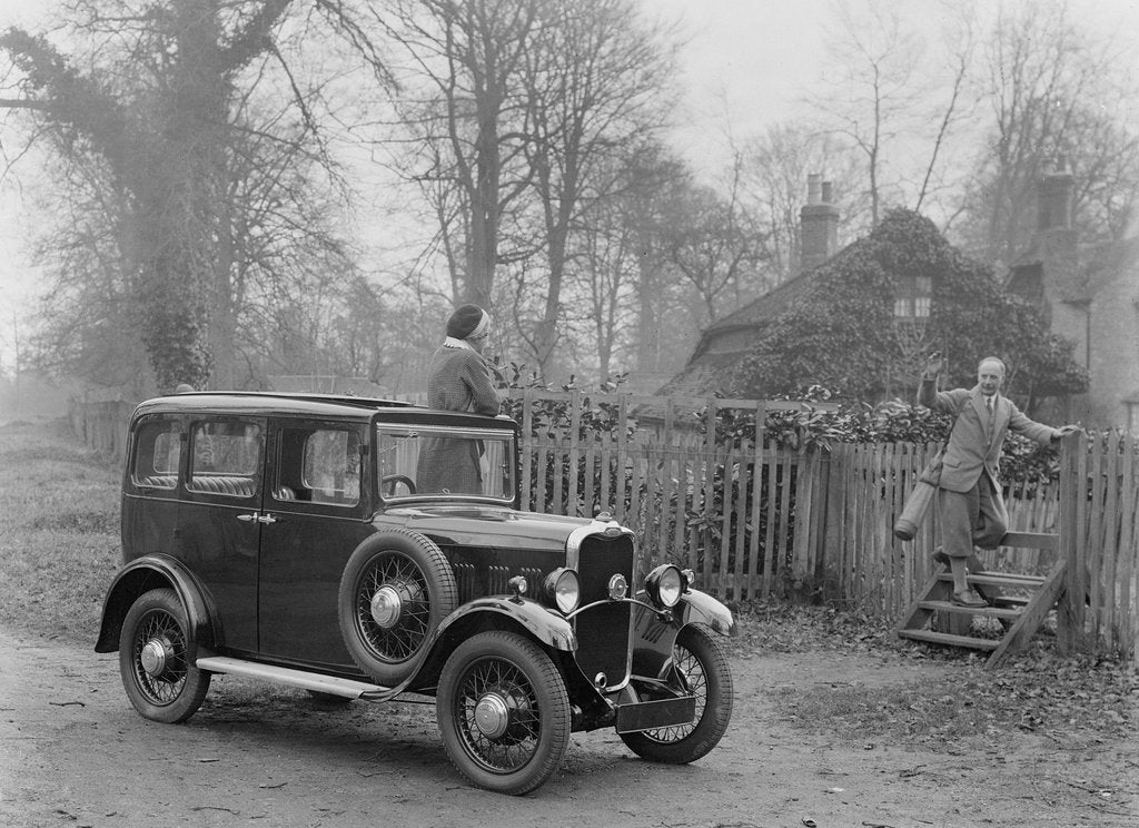 Detail of Kitty Brunell witha Singer 8 Junior, c1920s by Bill Brunell