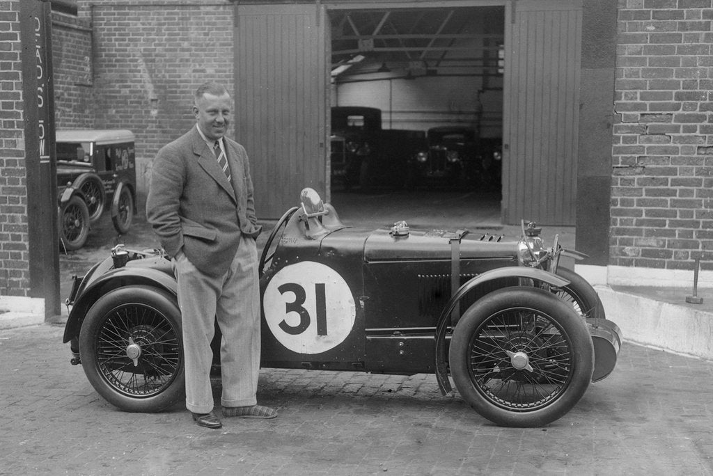 Detail of MG C type Midget of Cyril Paul at the RAC TT Race, Ards Circuit, Belfast, 1932 by Bill Brunell