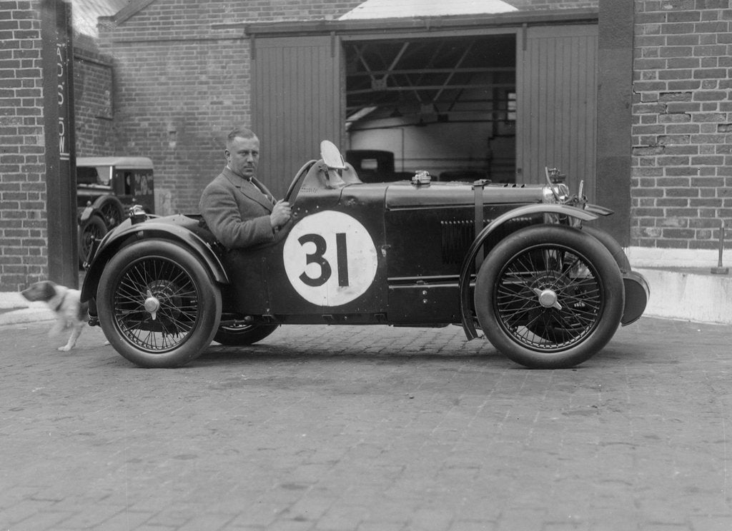Detail of MG C type Midget of Cyril Paul at the RAC TT Race, Ards Circuit, Belfast, 1932 by Bill Brunell