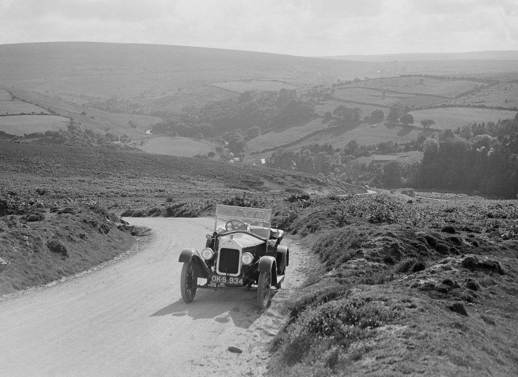 Detail of Wolseley 10hp tourer, Dartmoor, Devon, c1920s by Bill Brunell