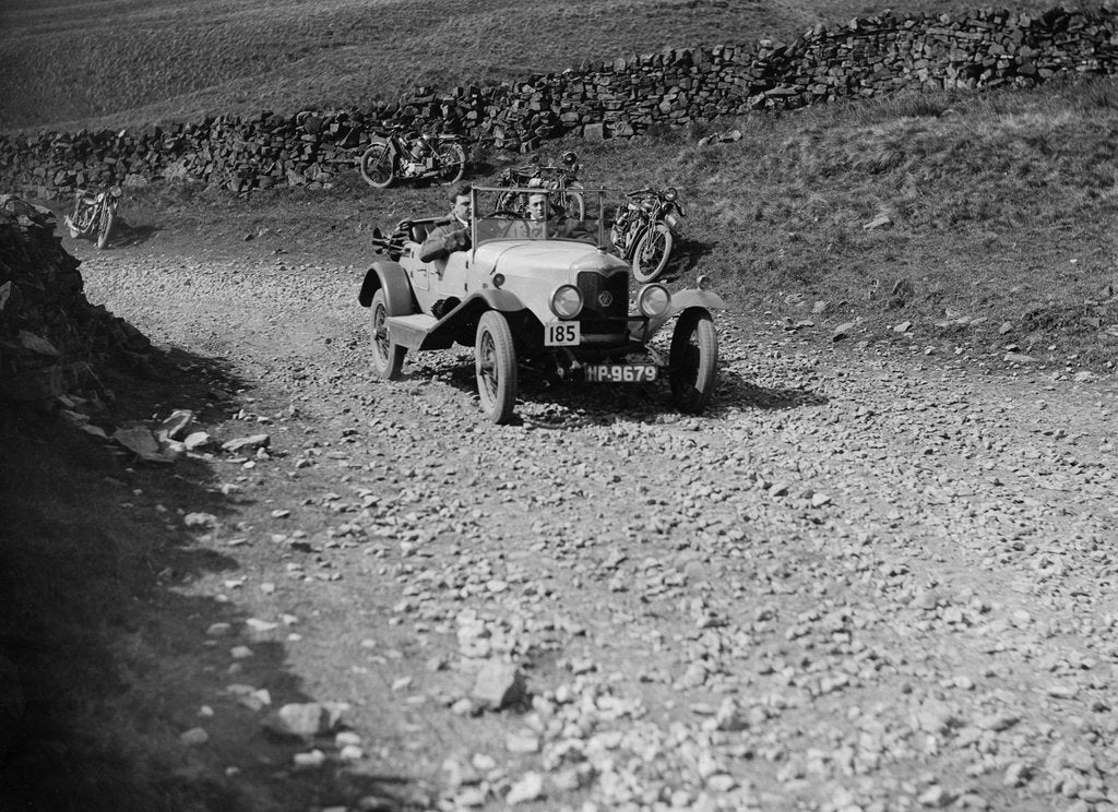 Detail of Riley of HHS Keogh competing in the MCC Edinburgh Trial, 1929 by Bill Brunell
