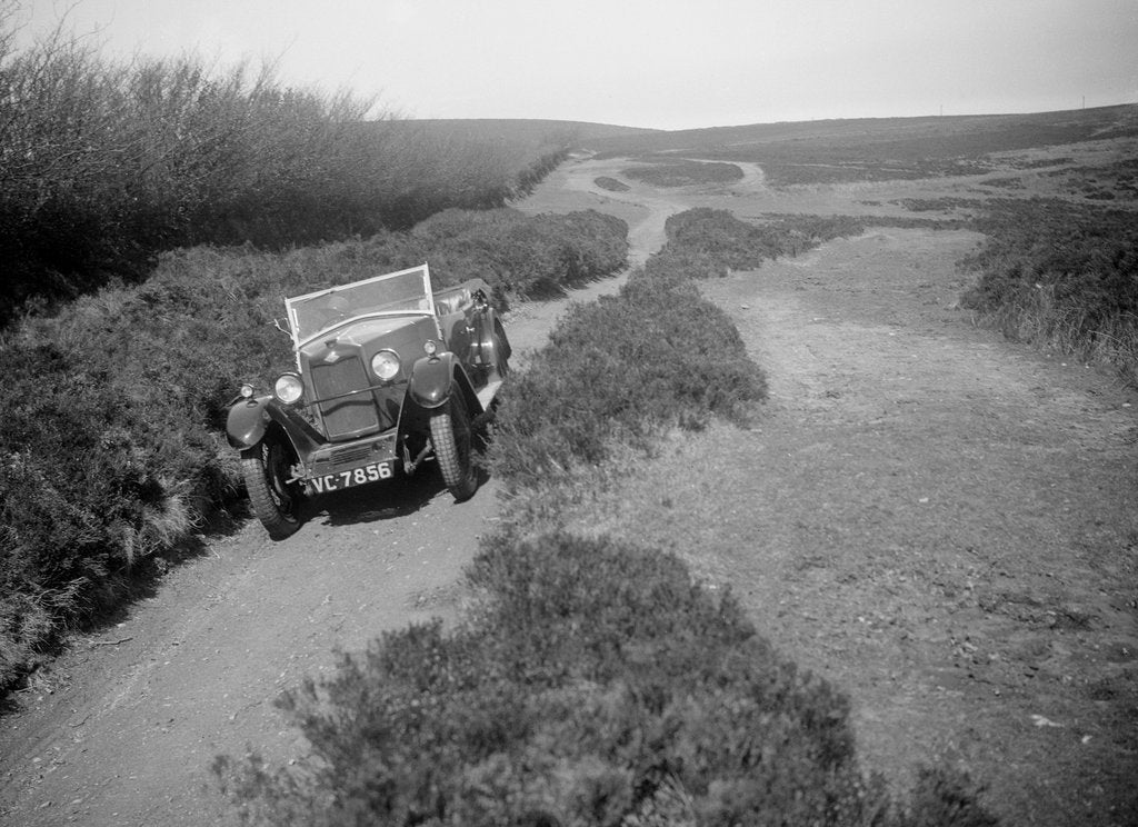 Detail of Kitty Brunell road testing a Riley 9 tourer, c1930 by Bill Brunell