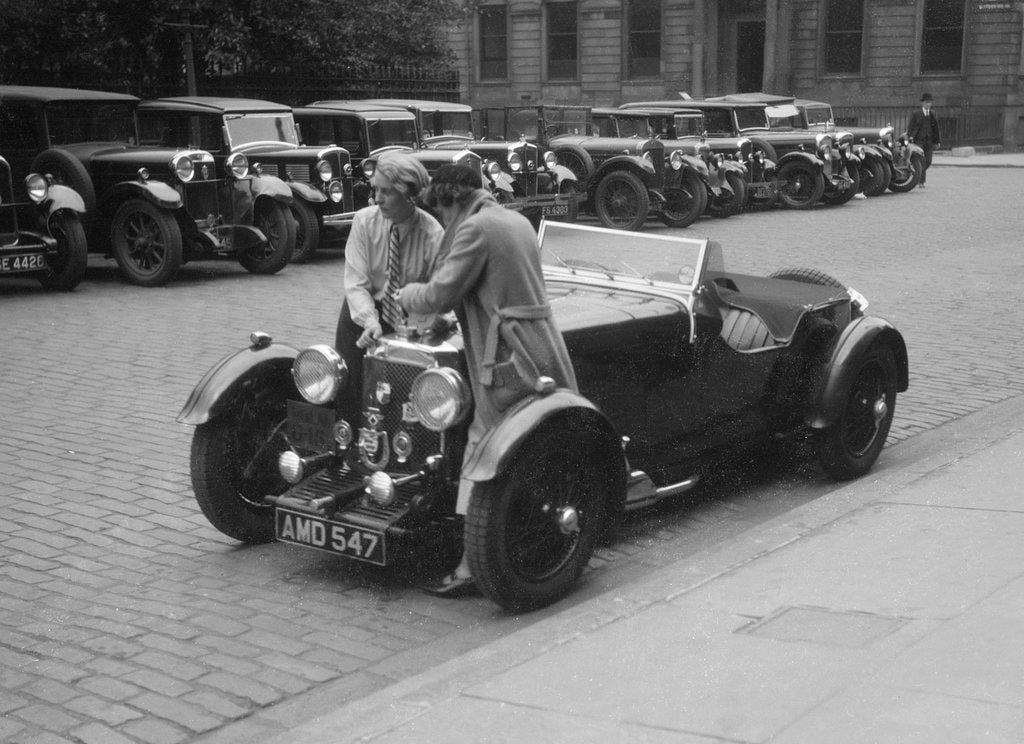 Detail of Aston Martin of Kitty Brunell at the RSAC Scottish Rally, 1933 by Bill Brunell