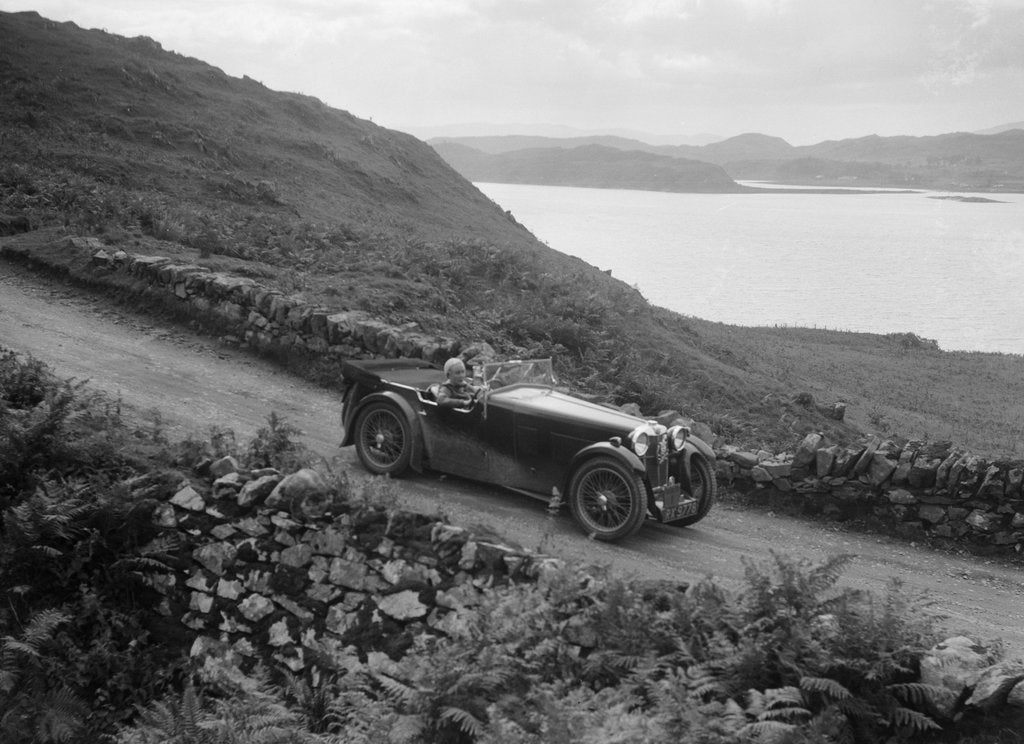 Detail of MG Magna of Kitty Brunell competing in the RSAC Scottish Rally, 1932 by Bill Brunell