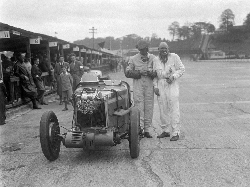 Detail of MG K3, Brooklands, Surrey, 1930s by Bill Brunell