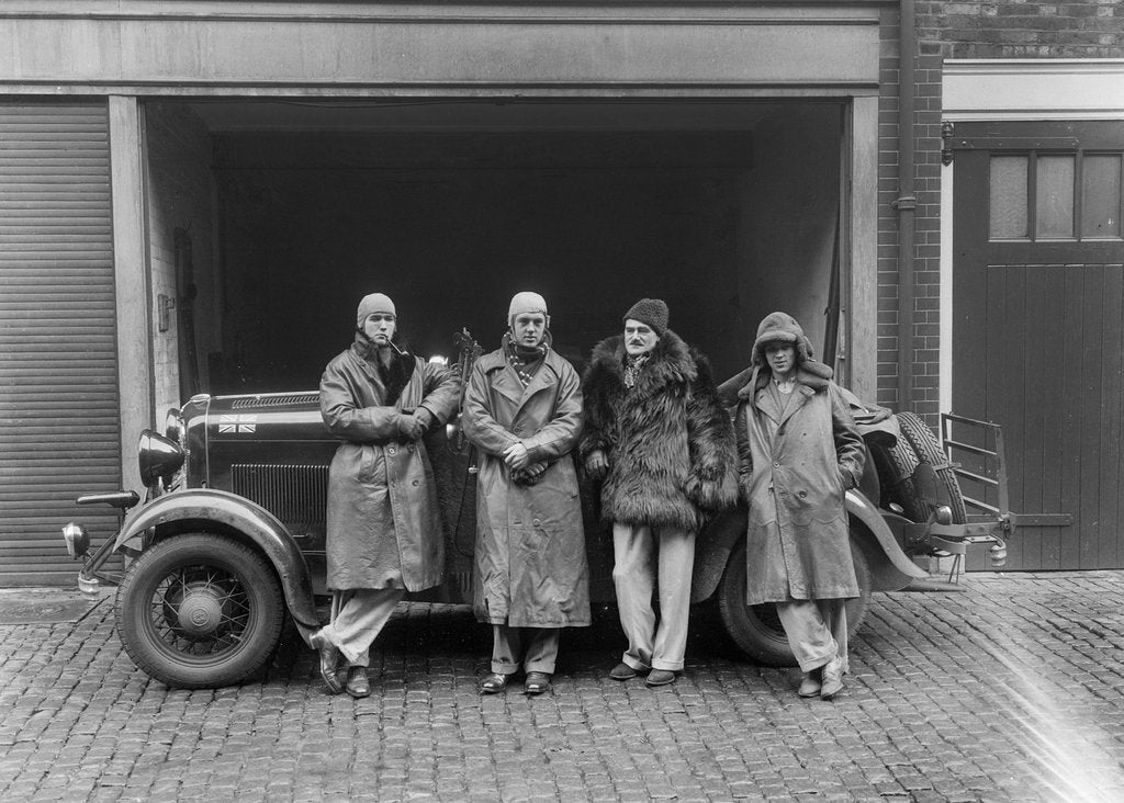 Detail of Ford V8 Greyhound open tourer of JA Driskell, Monte Carlo Rally, 1934 by Bill Brunell