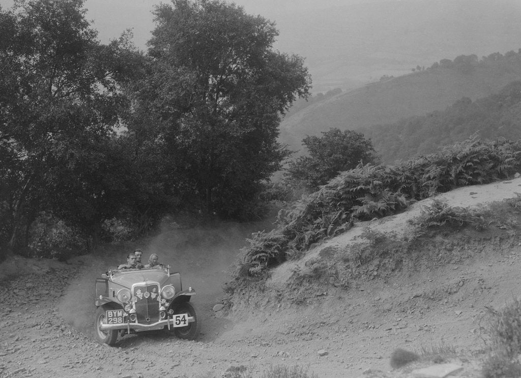 Detail of Ford V8 competing in the Barnstaple Trial, c1935 by Bill Brunell