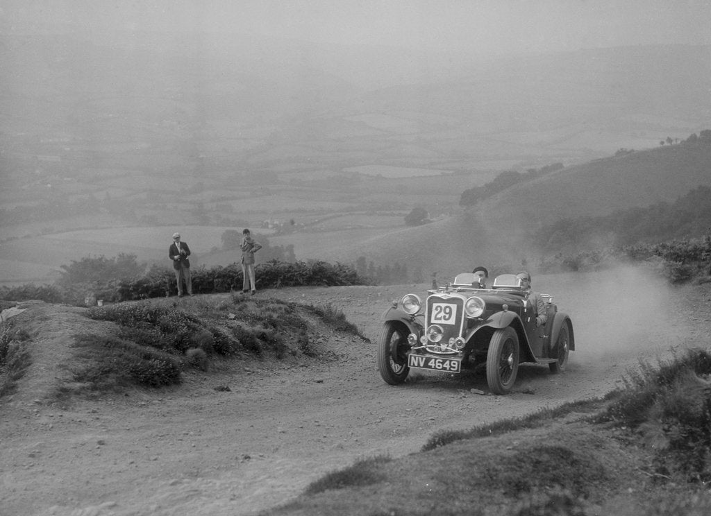 Detail of Singer competing in the Barnstaple Trial, c1935 by Bill Brunell