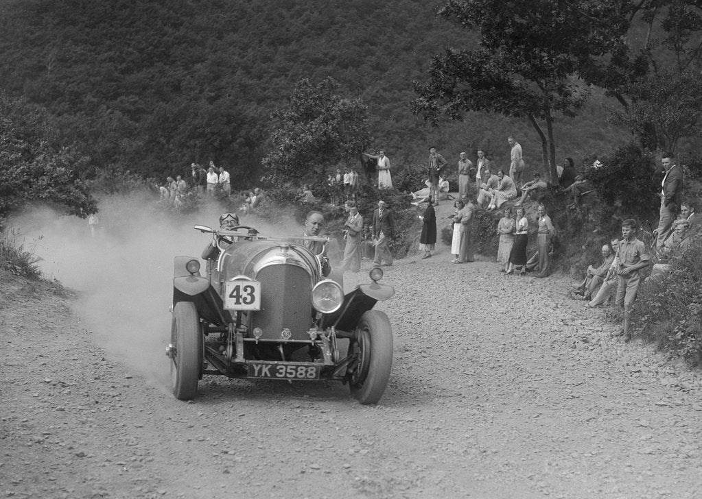 Detail of Bentley competing in the Barnstaple Trial, c1935 by Bill Brunell