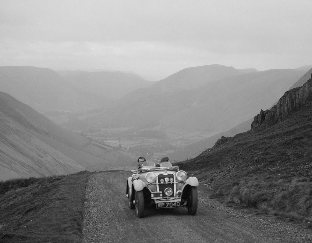 Detail of Singer competing in the MG Car Club Abingdon Trial/Rally, 1939 by Bill Brunell