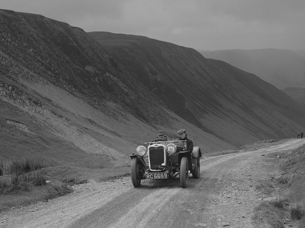 Detail of Singer competing in the MG Car Club Abingdon Trial/Rally, 1939 by Bill Brunell