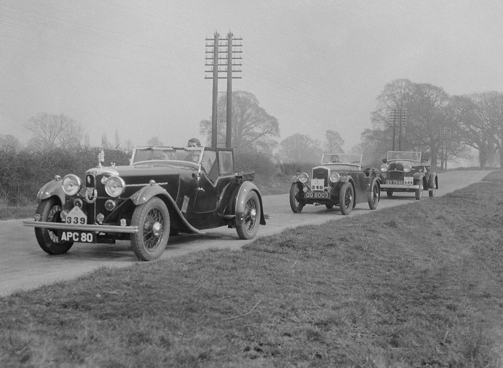 Detail of AC 4-seater tourer of Kitty Brunell, winner of Class 2 in the RAC Rally, 1933 by Bill Brunell