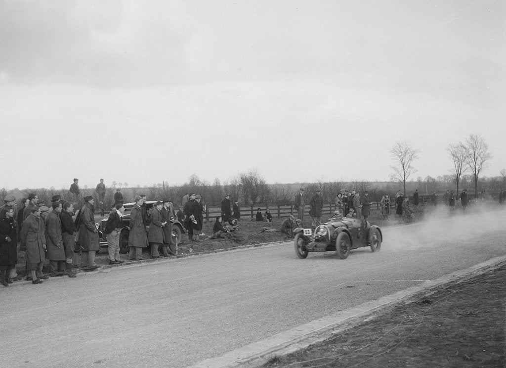 Detail of BNC of RO Mitchell competing in the Inter-Varsity Speed Trial, Eynsham, Oxfordshire, 1932 by Bill Brunell