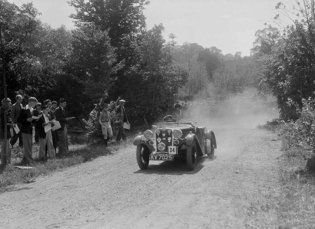 Detail of Singer Le Mans competing in the BOC Hill Climb, Chalfont St Peter, Buckinghamshire, 1932 by Bill Brunell