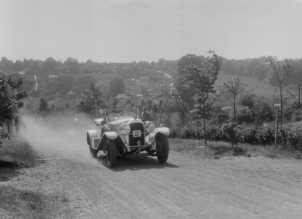 Detail of Vauxhall 30/98 of G Warburton, BOC Hill Climb, Chalfont St Peter, Buckinghamshire, 1932 by Bill Brunell