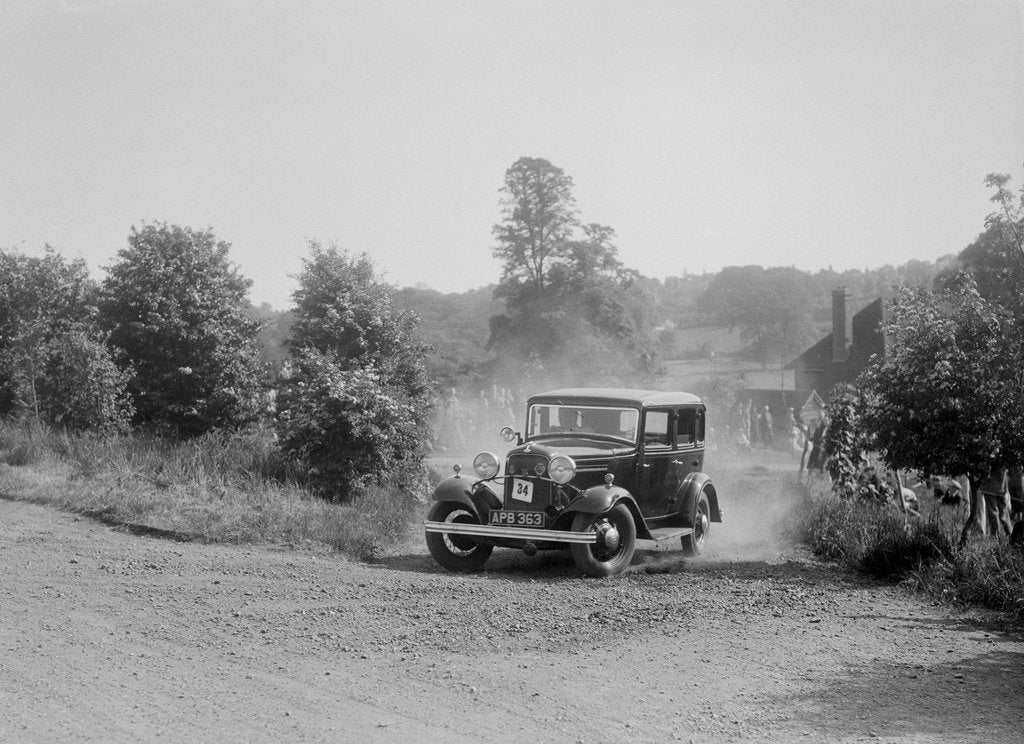 Detail of Studebaker of JS Steele competing in the BOC Hill Climb, Chalfont St Peter, Buckinghamshire, 1932 by Bill Brunell