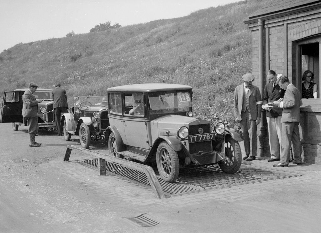 Detail of Fiat of HL Alexander at the Middlesex County AC Hill Climb, c1930 by Bill Brunell