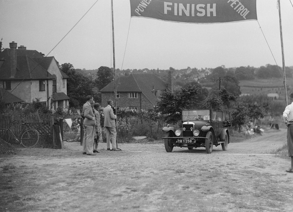 Detail of Star of AC Desch at the finish of the Middlesex County AC Hill Climb, c1930 by Bill Brunell