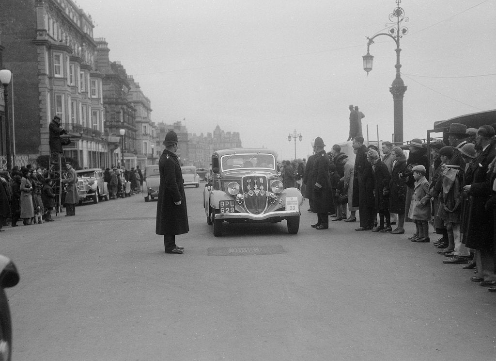 Detail of Ford V8 of K Hutchison at the RAC Rally, 1935 by Bill Brunell