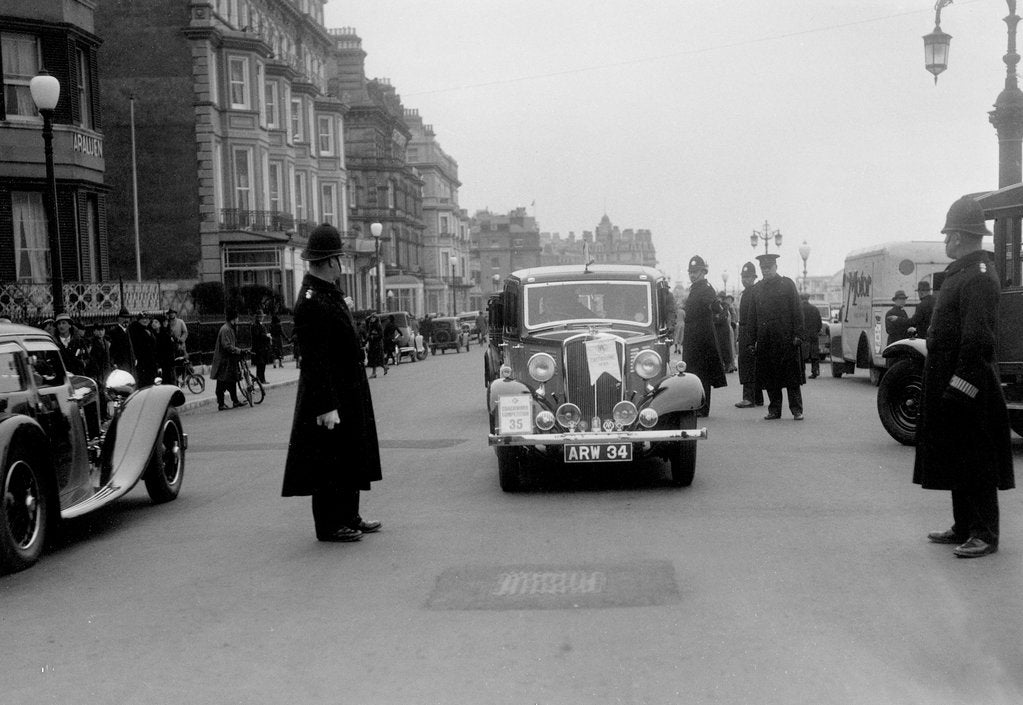 Detail of Standard Twelve of AH Oxenford at the RAC Rally, 1935 by Bill Brunell