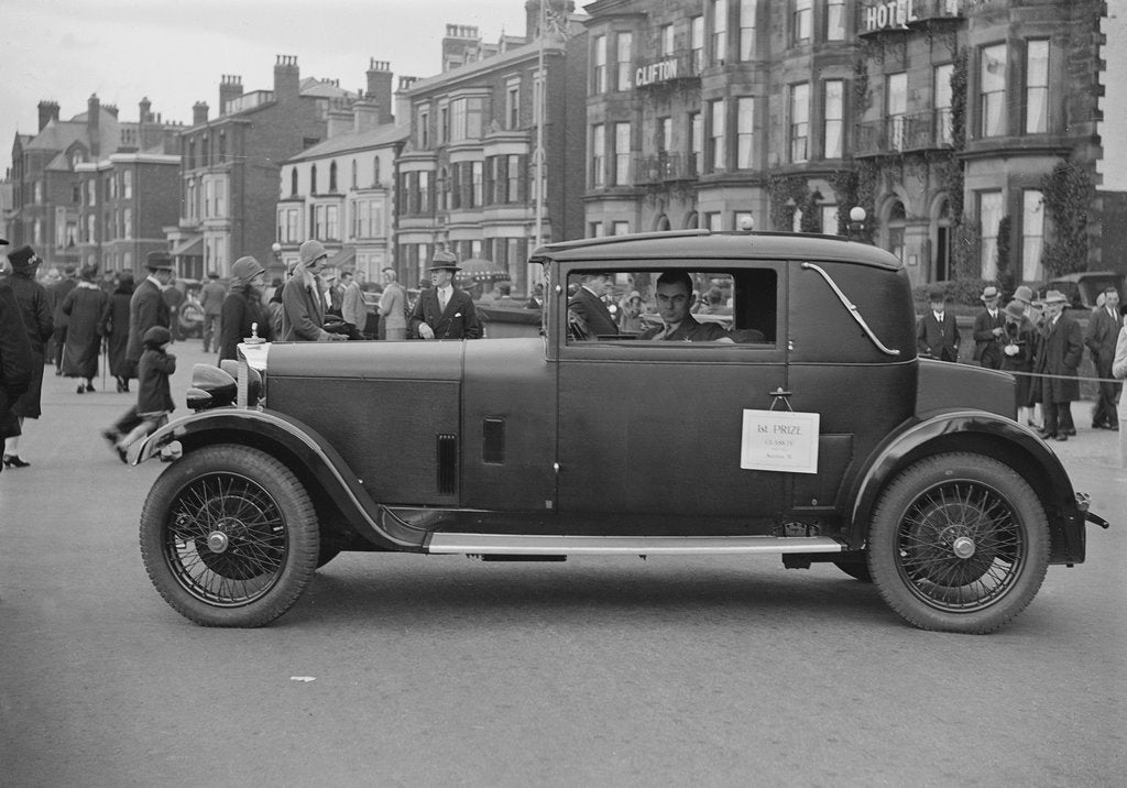 Detail of Talbot 14-45 sportsman's coupe of RG Roberts at the Southport Rally, 1928 by Bill Brunell