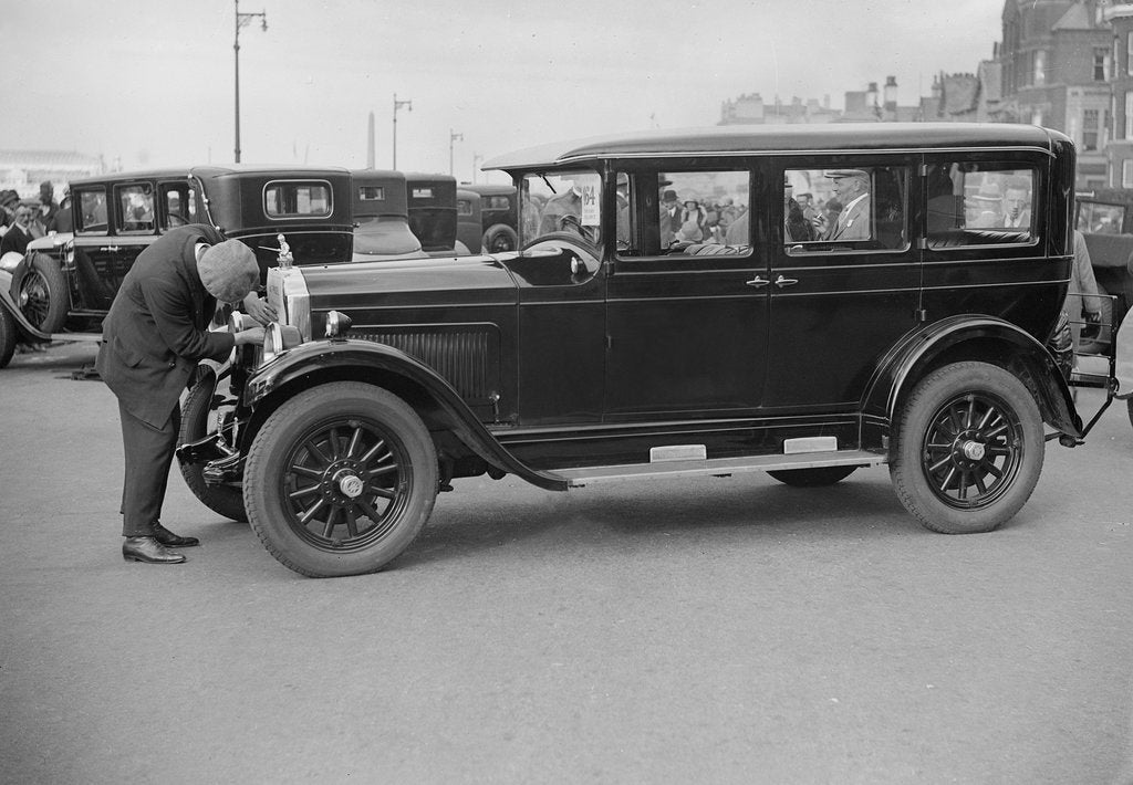 Detail of Willys-Knight car at the Southport Rally, 1928 by Bill Brunell