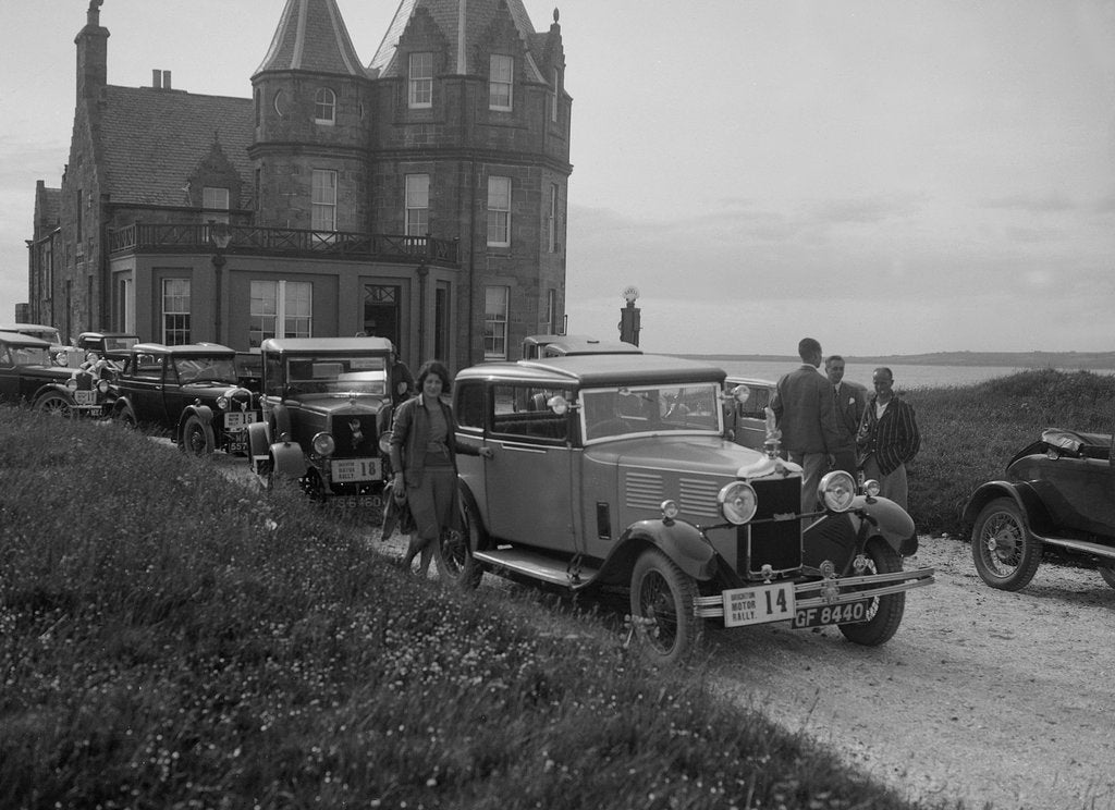 Detail of Standard of Paddy Naismith at the B&HMC Brighton Motor Rally, John O'Groats, Scotland, 1930 by Bill Brunell