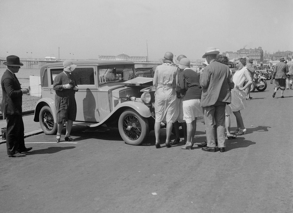 Detail of Bianchi saloon of Kitty Brunell at the B&HMC Brighton Motor Rally, Brighton, Sussex, 1930 by Bill Brunell