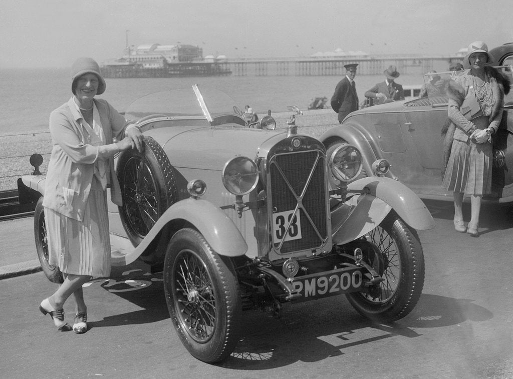 Detail of Salmson of Mrs PJM Midgley at the B&HMC Brighton Motor Rally, Brighton, Sussex, 1930 by Bill Brunell