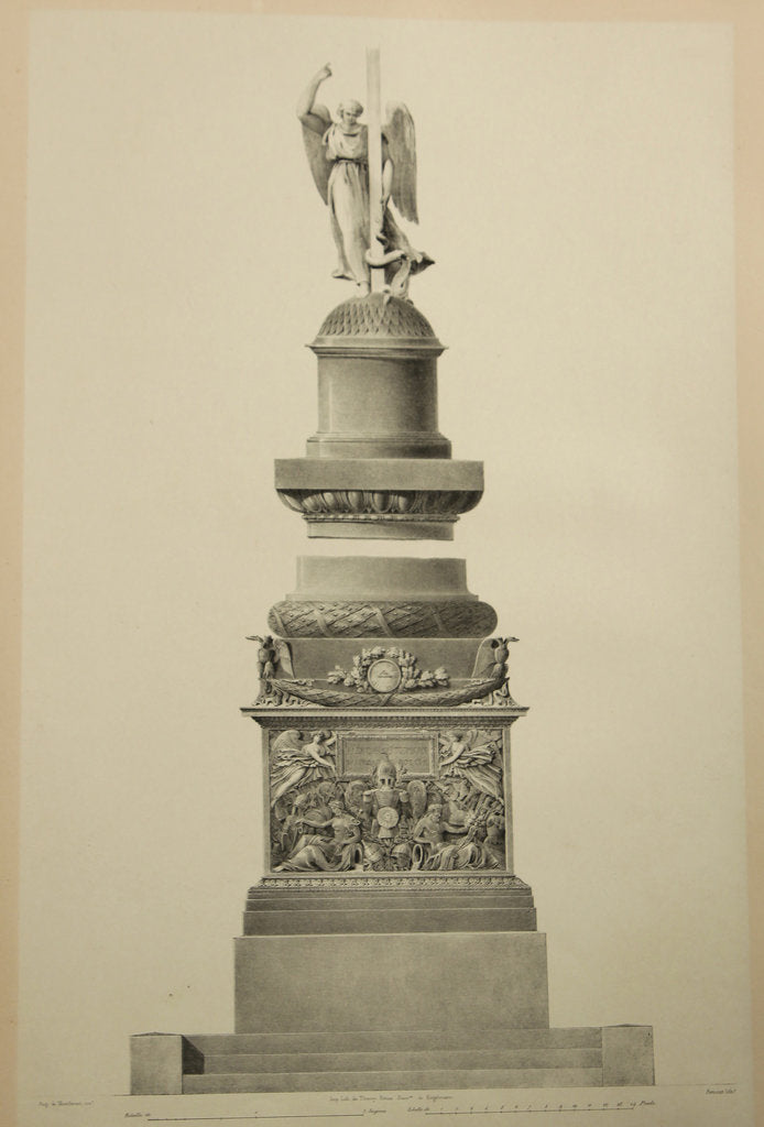 Detail of Project of the Monument Consecrated to the Memory of the Emperor Alexander I, 1829 by Anonymous