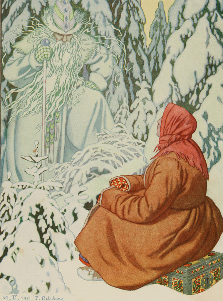 Detail of Illustration for the Fairy tale Morozko, 1931 by Anonymous