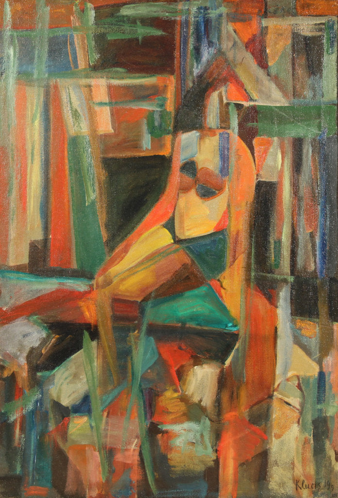 Detail of Seated Nude by Anonymous