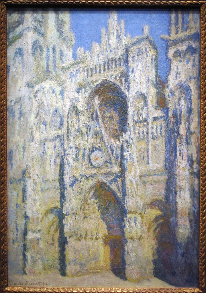 Detail of Rouen Cathedral, the Portal and Saint-Romain Tower, Full Sunlight, 1893 by Anonymous