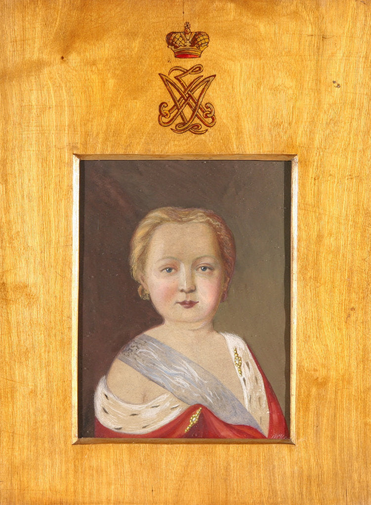 Detail of Portrait of Alexander I as a Child by Anonymous