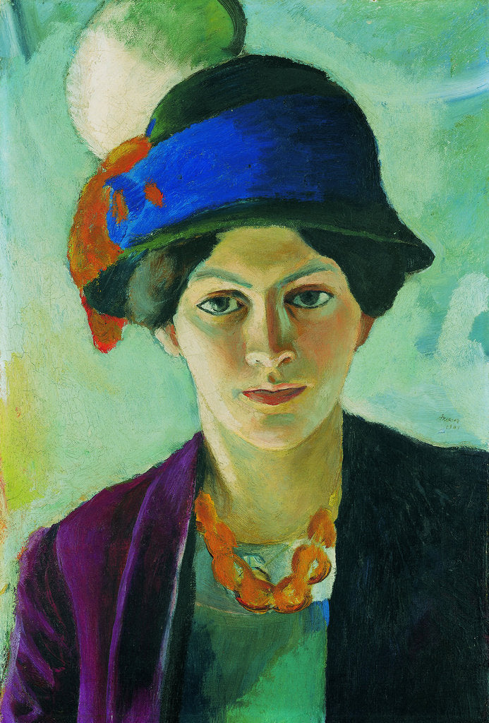 Detail of Artists Wife with Hat, 1909 by Anonymous
