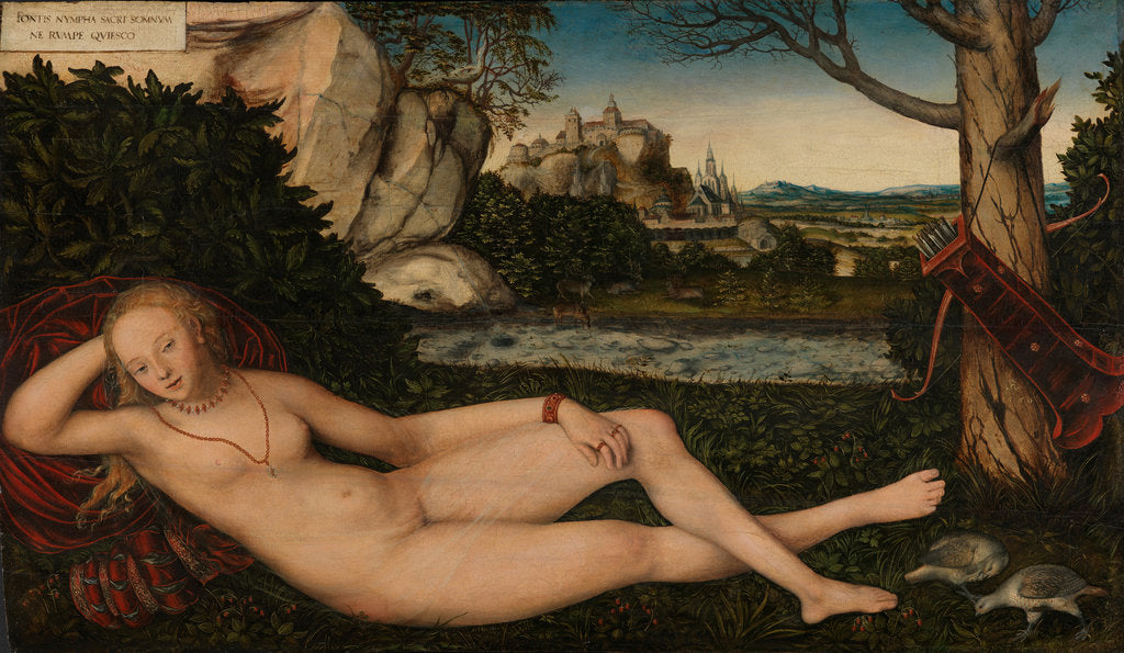 Detail of The Nymph of the spring, 1550 by Anonymous