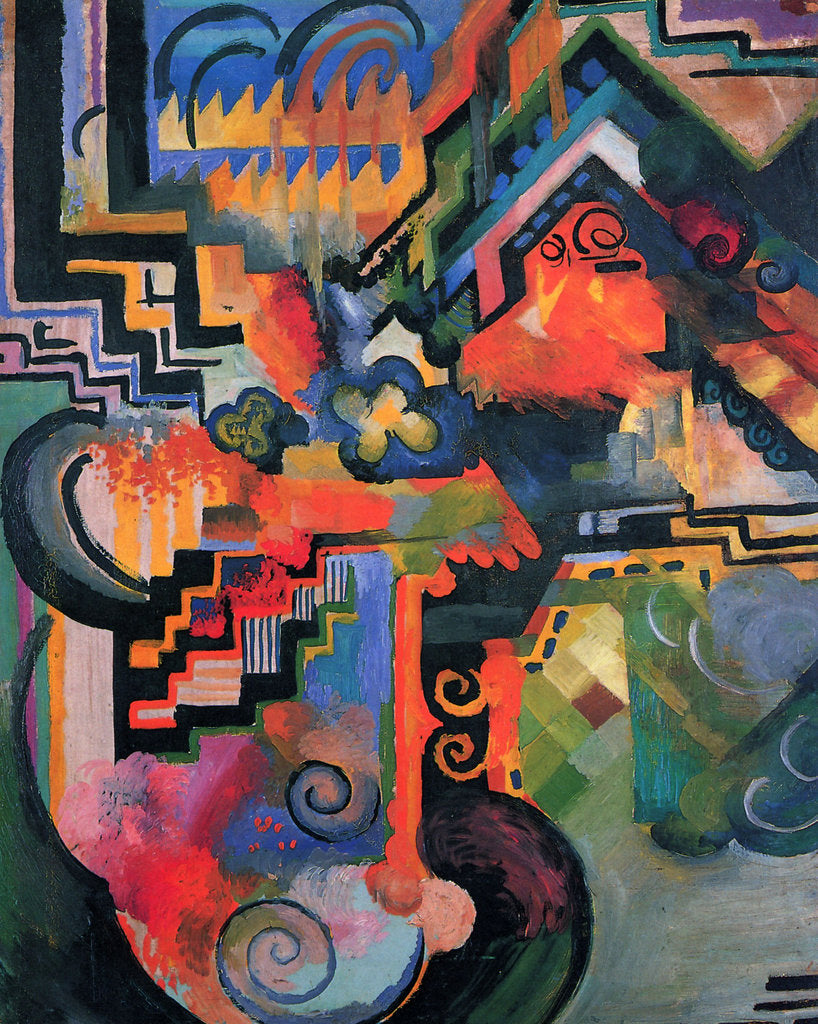 Detail of Colored Composition I (Hommage à Johann Sebastian Bach), 1912 by Anonymous