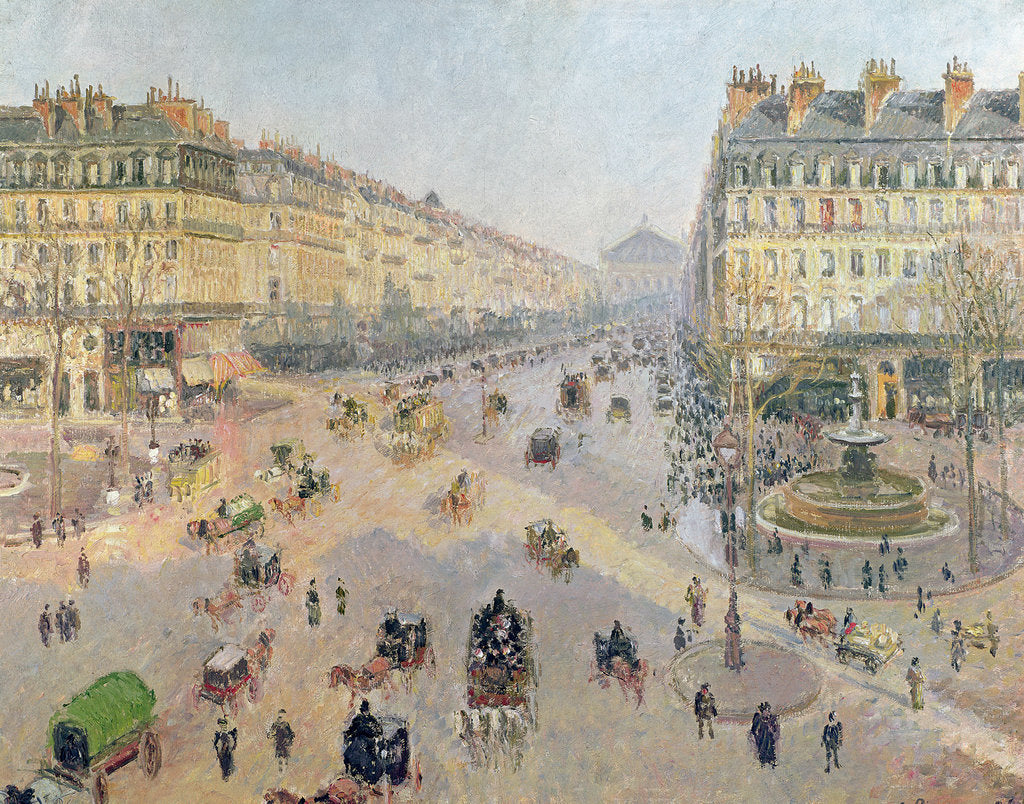 Detail of Avenue de lOpéra, 1898 by Anonymous
