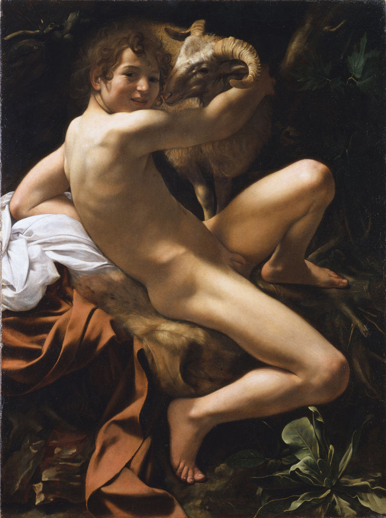 Detail of John the Baptist (Youth with a Ram), 1602 by Anonymous
