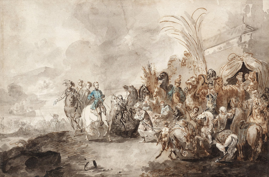 Detail of King Charles XII at Bender by Anonymous