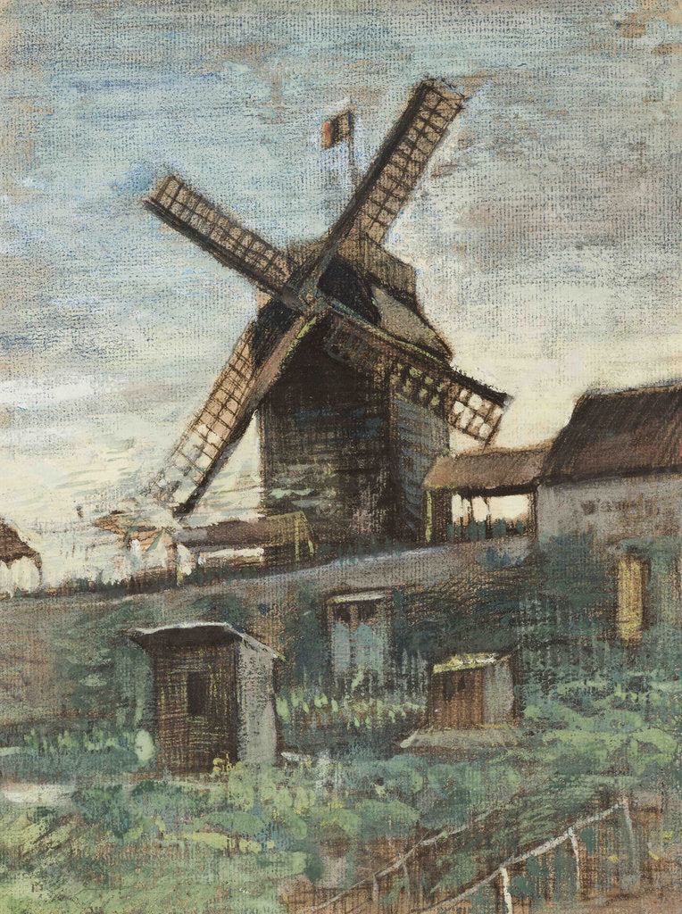 Detail of Le Moulin de Blute-fin, 1886 by Anonymous