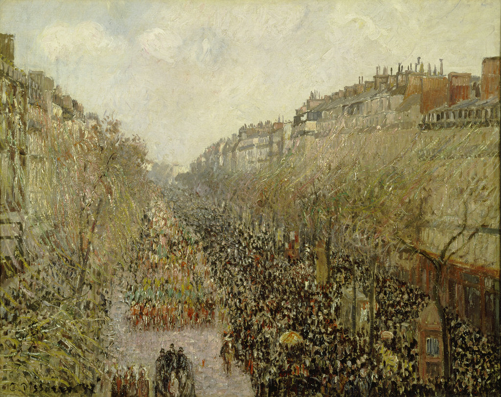 Detail of Boulevard Montmartre: Mardi Gras, 1897 by Anonymous