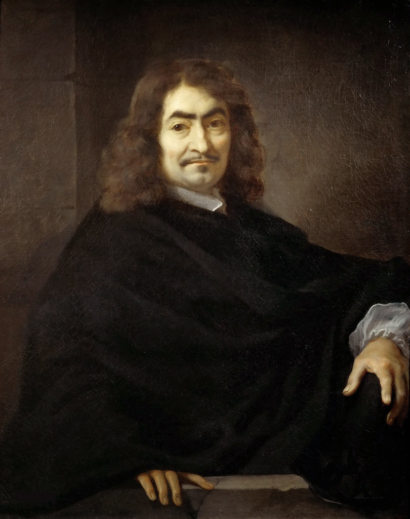Detail of Portrait of the philosopher René Descartes, First Half of 17th cen by Anonymous