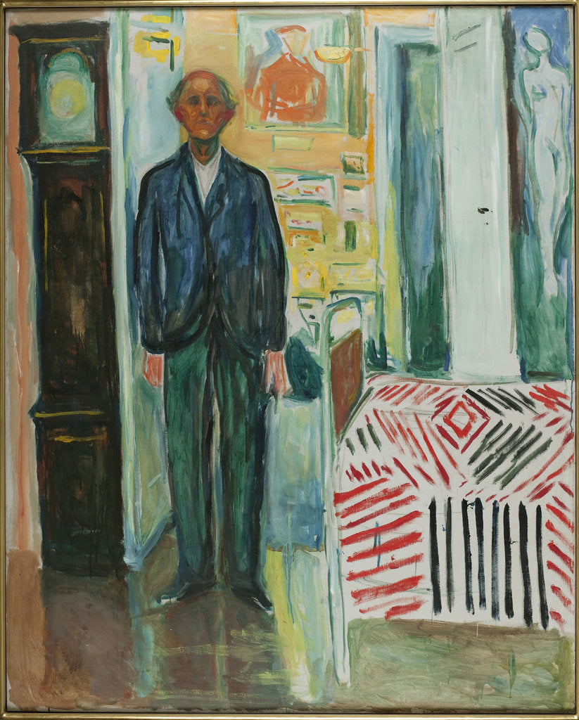 Detail of Self-Portrait, Between the Clock and the Bed, 1940-1942 by Anonymous