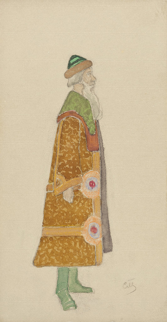 Detail of Costume design for the opera Snow Maiden by N, Rimsky-Korsakov, 1910s by Anonymous