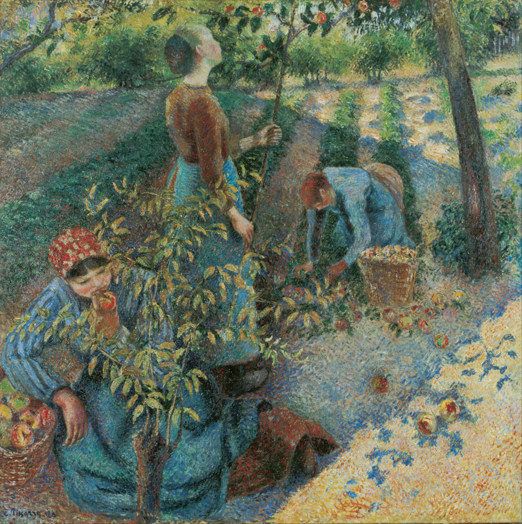 Detail of Apple Picking, 1886 by Anonymous