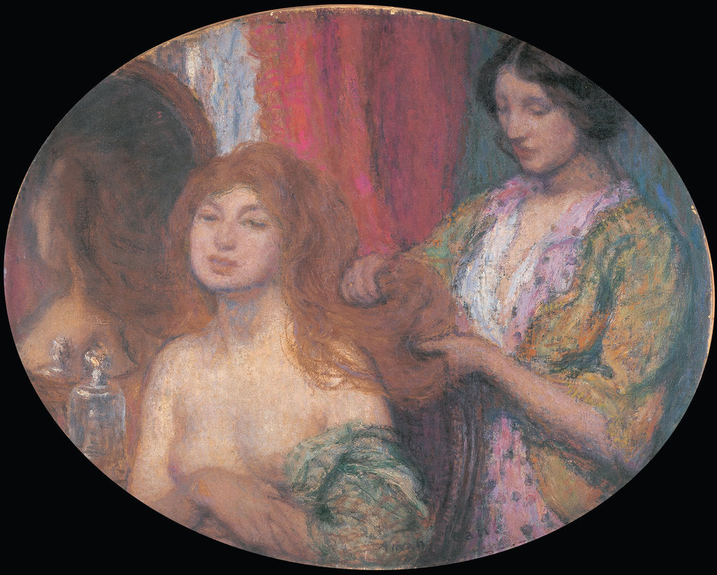 Detail of Combing the Hair, c. 1912 by Anonymous