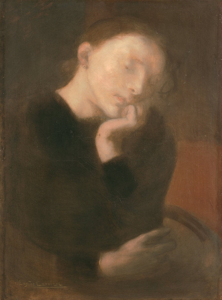 Detail of Meditation, ca 1892 by Anonymous