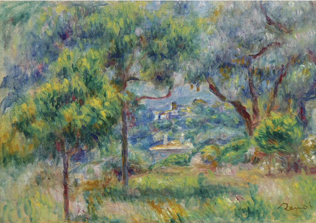 View from the terrace in Cagnes, by Anonymous