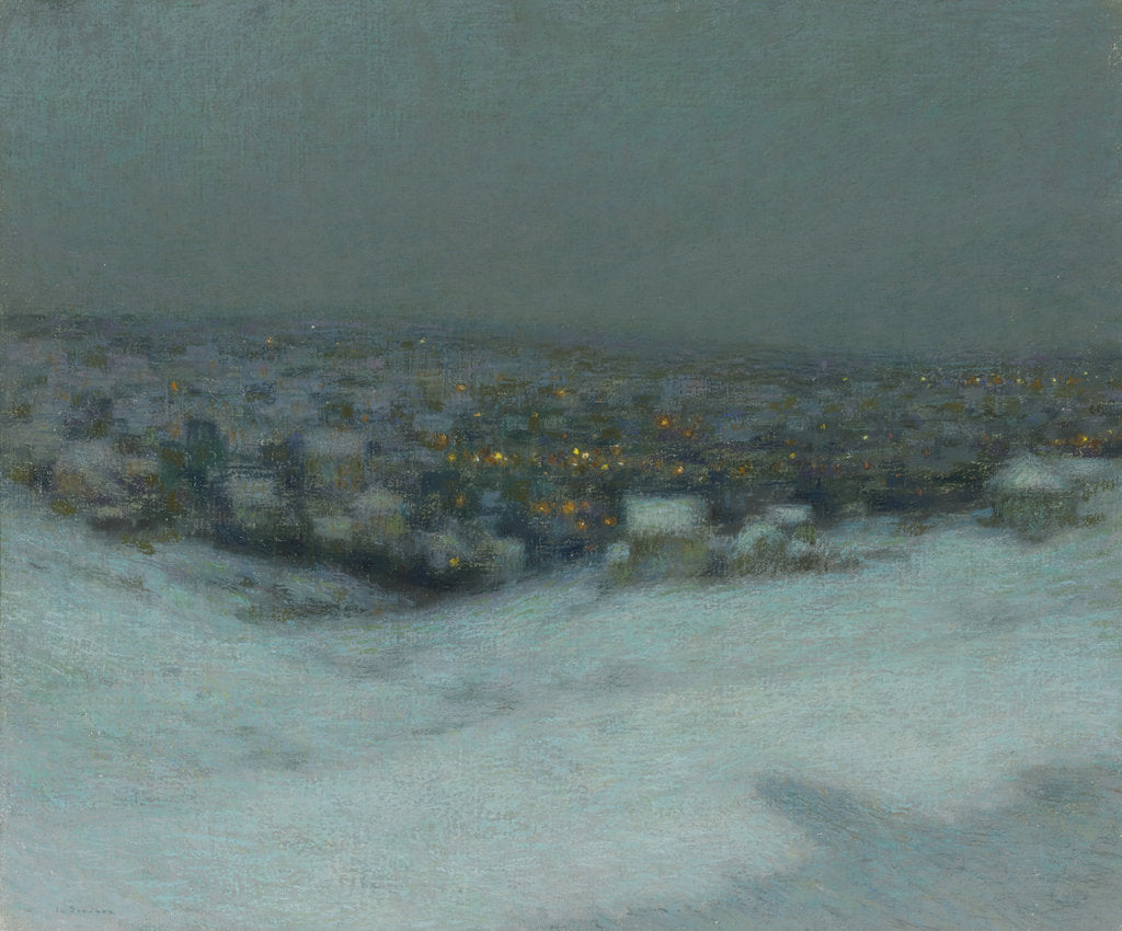Detail of Snow on a Moonlit Night, 1903 by Anonymous